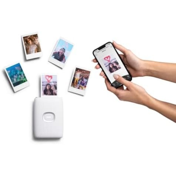 Fujifilm Instax Mini Link 2 Smartphone Printer - Clay White - Image 2