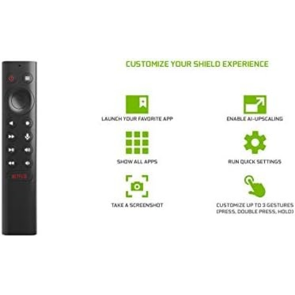 NVIDIA SHIELD Remote; Voice Search, Motion-Activated, Backlit Buttons - Image 2