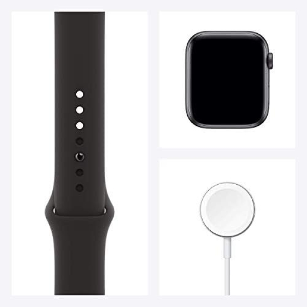 Apple Watch Series 6 (GPS, 44mm) - Space Gray Aluminum Case with Black Sport - Image 7