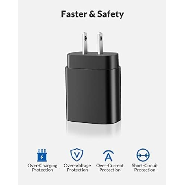 25W USB C Charger for iPhone 15/15 Pro Max, 2 Pack Super Fast Charger Block Type - Image 4