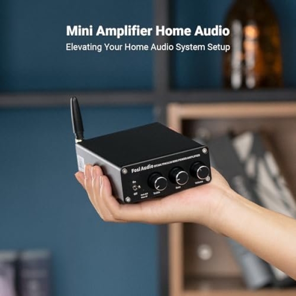Fosi Audio BT20A Bluetooth 5.0 Stereo Audio 2 Channel Amplifier Receiver Mini - Image 5