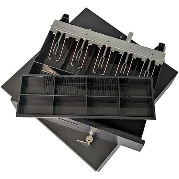 ADD Cash Drawer 16"x16.5"x4" POS Cash Box with Cash Register Till Tray - Image 5