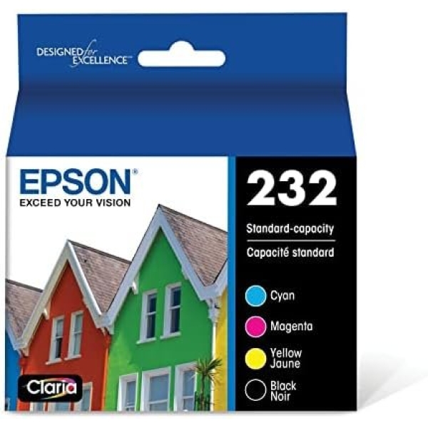EPSON 232 Claria Ink Standard Capacity Black & Color Cartridge Combo Pack