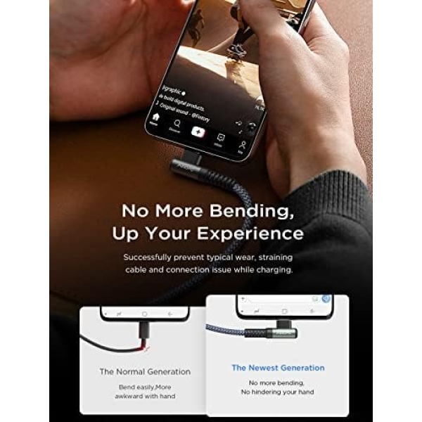 AINOPE USB C to USB C Cable 100W 2-Pack 6.6FT, Durable USBC to USBC Cable Cord - Image 5