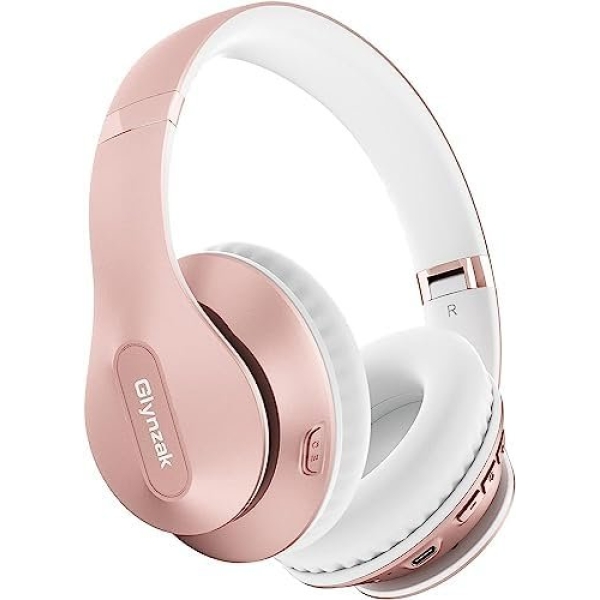 Glynzak Wireless Headphones Over Ear 65H Playtime HiFi Stereo Headset