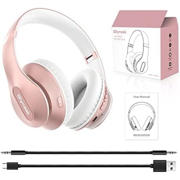 Glynzak Wireless Headphones Over Ear 65H Playtime HiFi Stereo Headset - Image 9