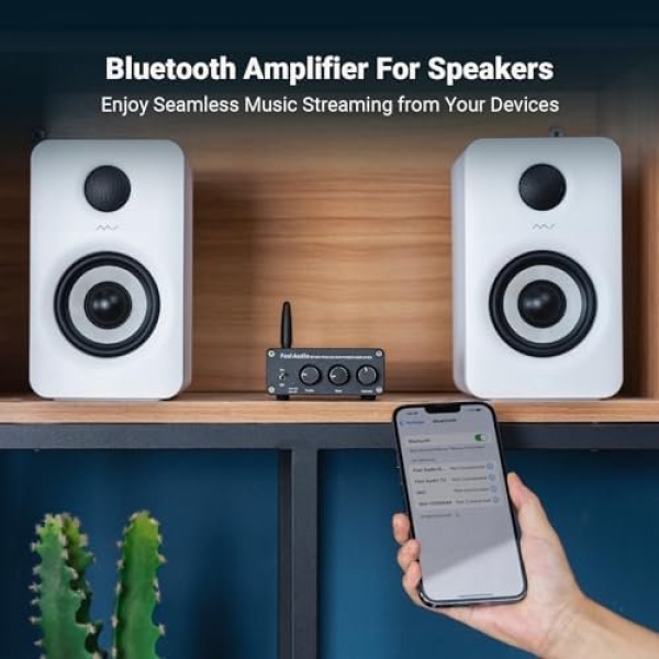 Fosi Audio BT20A Bluetooth 5.0 Stereo Audio 2 Channel Amplifier Receiver Mini - Image 2