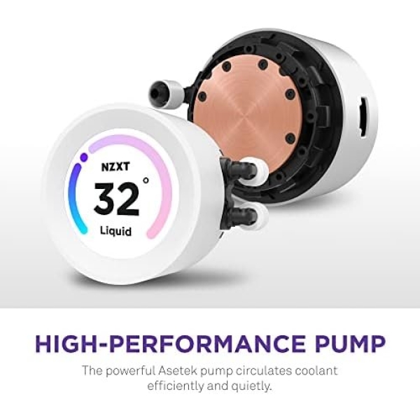 NZXT Kraken Elite RGB 360 - RL-KR36E-W1 - 360mm AIO CPU Liquid Cooler - Image 4
