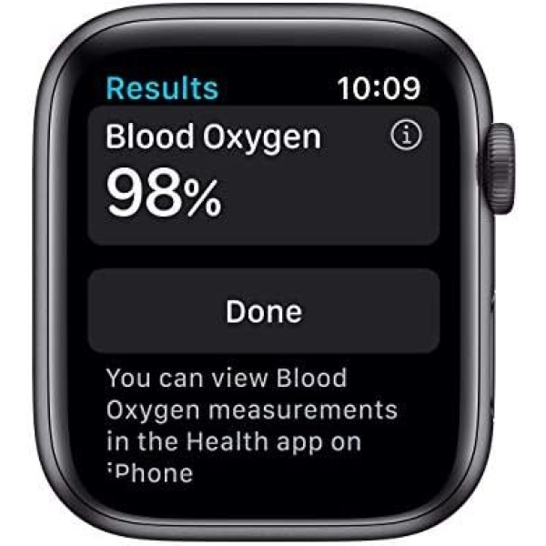 Apple Watch Series 6 (GPS, 44mm) - Space Gray Aluminum Case with Black Sport - Image 3
