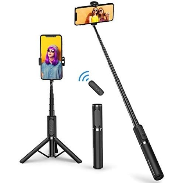 ATUMTEK Selfie Stick Tripod, Extendable 3 in 1 Aluminum Selfie Stick