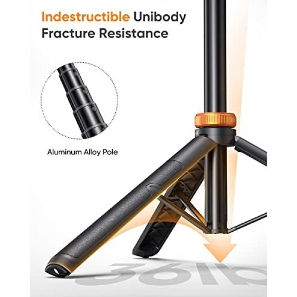 Newest 62" Phone Tripod, EUCOS Tripod for iPhone & Selfie Stick Tripod - Image 2