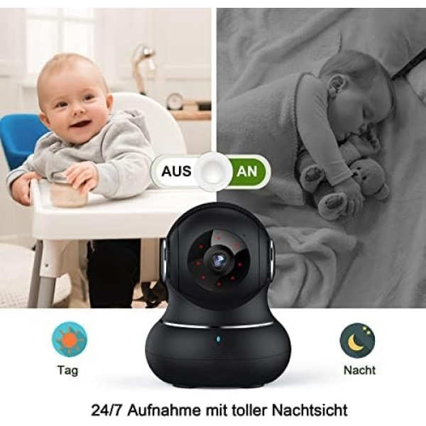 litokam Indoor Security Camera 360° Motion Tracking, Pet Camera - Image 2