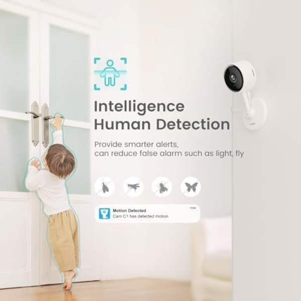 Indoor Camera, litokam Cameras for Home Security with Night Vision, Pet Camera - Image 4