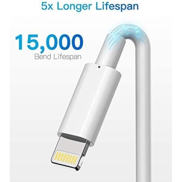 Lightning Cable MFi Certified - iPhone Charger 3Pack 6FT Lightning to USB A - Image 5