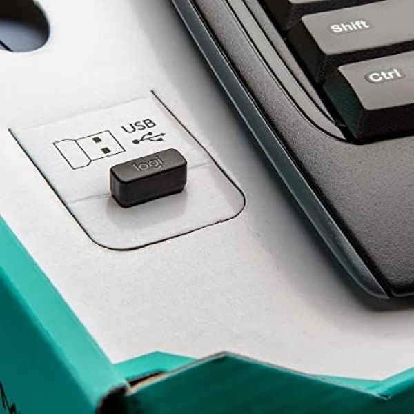 Logitech MK335 Wireless Keyboard and Mouse Combo - Black/Silver - Image 7