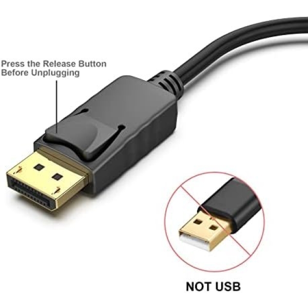 DisplayPort to HDMI, Benfei Gold-Plated DP Display Port to HDMI Adapter - Image 3