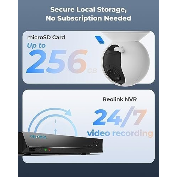 REOLINK E1 Outdoor Plug-in WiFi Security Camera, 5MP HD PTZ Camera for Home - Image 7