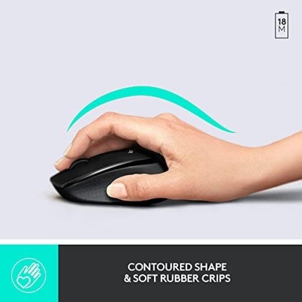 Logitech MK345 Wireless Combo Full-Sized Keyboard with Palm Rest and Comfortable - Image 3