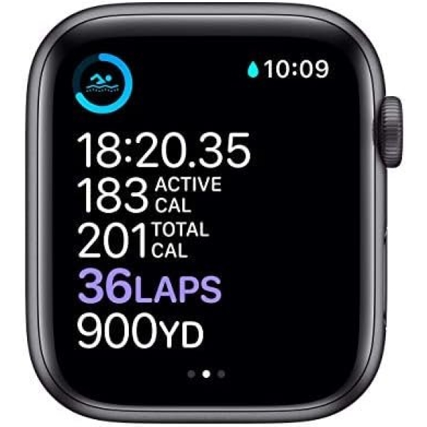 Apple Watch Series 6 (GPS, 44mm) - Space Gray Aluminum Case with Black Sport - Image 4