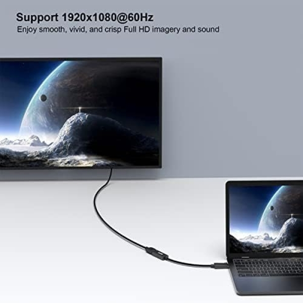 DisplayPort to HDMI, Benfei Gold-Plated DP Display Port to HDMI Adapter - Image 5