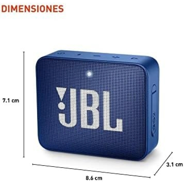 JBL GO2 - Waterproof Ultra Portable Bluetooth Speaker - Blue - Image 3