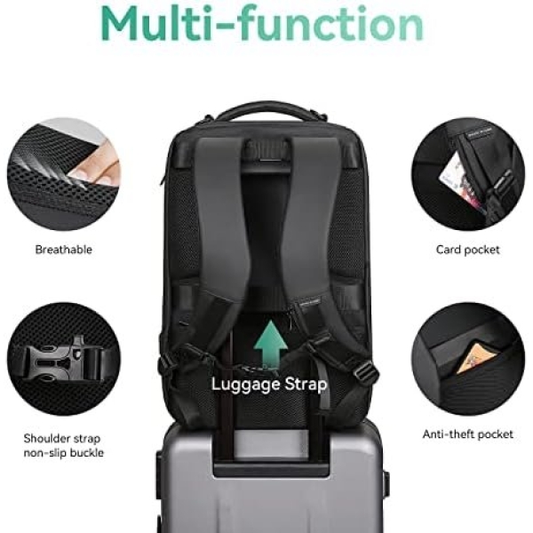 MARK RYDEN Business Backpack for Men, Waterproof High Tech Backpack - Image 4