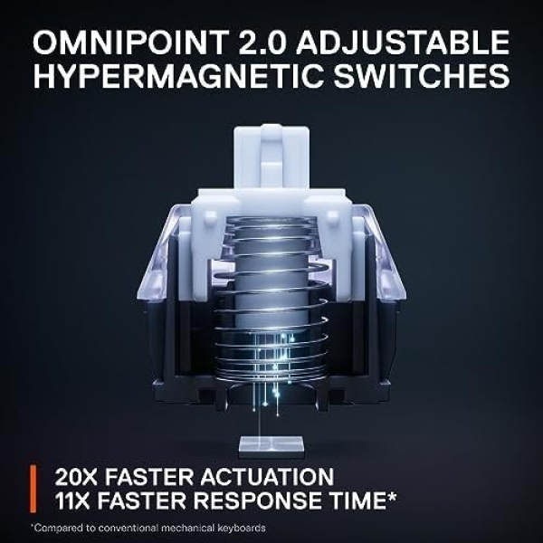 SteelSeries Apex Pro TKL HyperMagnetic Gaming Keyboard - World's Fastest - Image 4