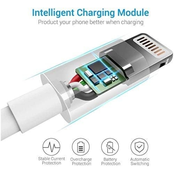 Lightning Cable MFi Certified - iPhone Charger 3Pack 6FT Lightning to USB A - Image 3