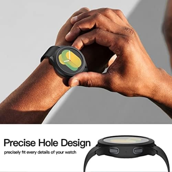 Langboom Black Hard Case Compatible with Samsung Galaxy Watch 5 Galaxy Watch 4 - Image 3