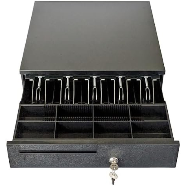 ADD Cash Drawer 16"x16.5"x4" POS Cash Box with Cash Register Till Tray - Image 4