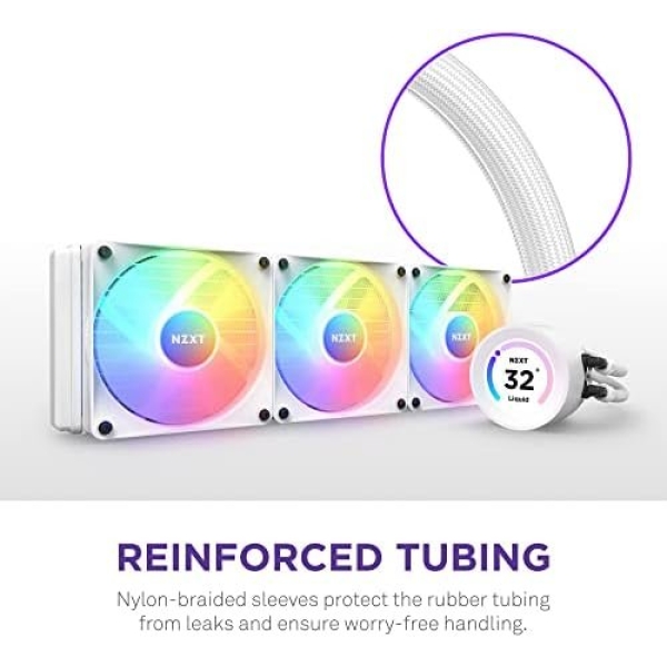 NZXT Kraken Elite RGB 360 - RL-KR36E-W1 - 360mm AIO CPU Liquid Cooler - Image 7