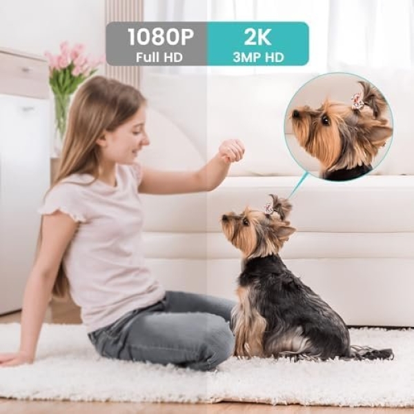 Indoor Camera, litokam Cameras for Home Security with Night Vision, Pet Camera - Image 2