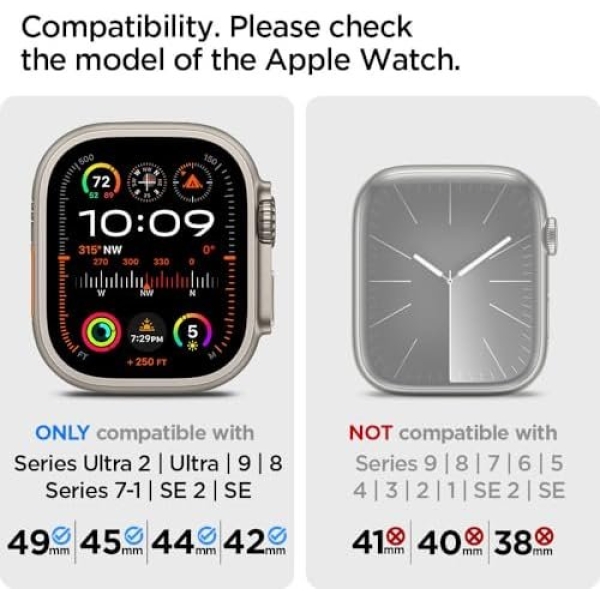 Spigen DuraPro Armor Designed for Apple Watch Band for Apple Watch Ultra2/Apple - Image 2