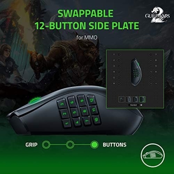 Razer Naga Pro Wireless Gaming Mouse: Interchangeable Side Plate - Image 4
