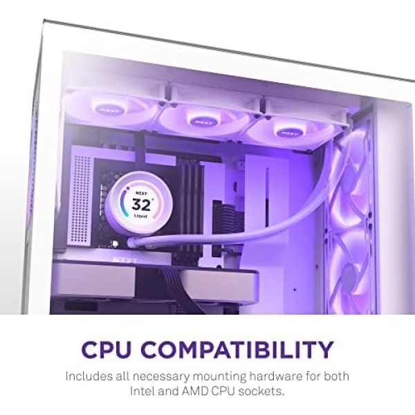 NZXT Kraken Elite RGB 360 - RL-KR36E-W1 - 360mm AIO CPU Liquid Cooler - Image 8