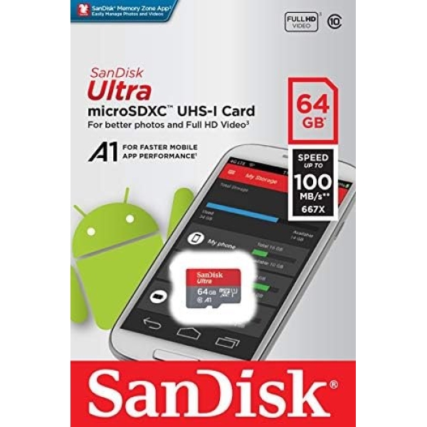 SanDisk 64GB Ultra MicroSDXC UHS-I Memory Card with Adapter - Image 5