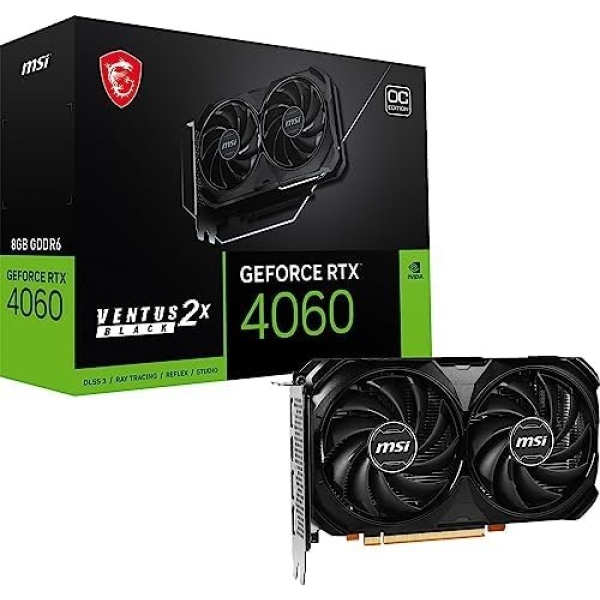 MSI Gaming GeForce RTX 4060 8GB GDRR6 128-Bit HDMI/DP Nvlink TORX Fan 4.0 Ada