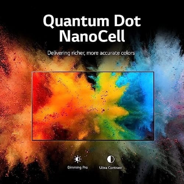 LG QNED80 55-Inch QLED NanoCell 4K Smart TV - Quantum Dot Nanocell, AI-Powered - Image 2