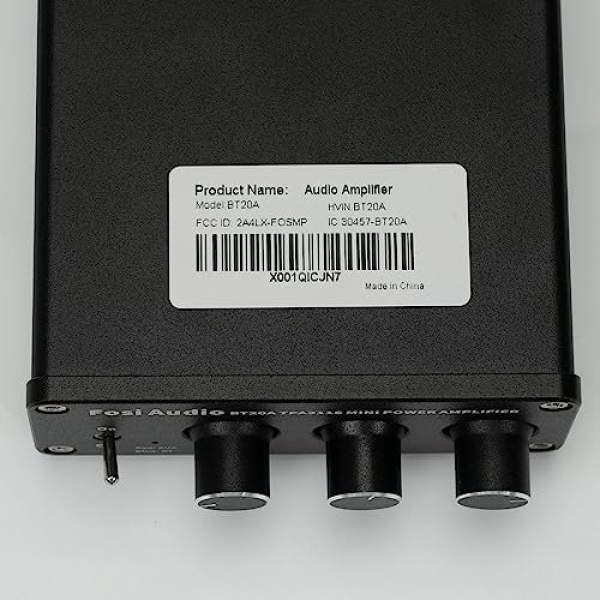 Fosi Audio BT20A Bluetooth 5.0 Stereo Audio 2 Channel Amplifier Receiver Mini - Image 10