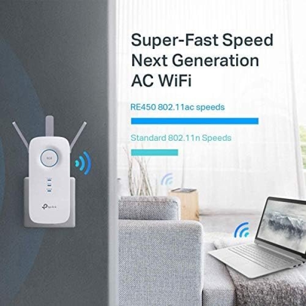 TP-Link AC1750 WiFi Extender (RE450), PCMag Editor's Choice, Up to 1750Mbps - Image 7