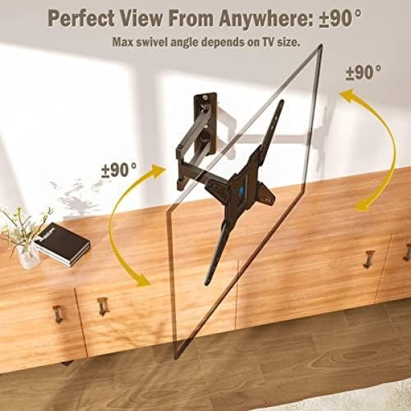 Mounting Dream TV Wall Mount for Most 26-55 Inch TVs, Full Motion TV Mount with - Image 5