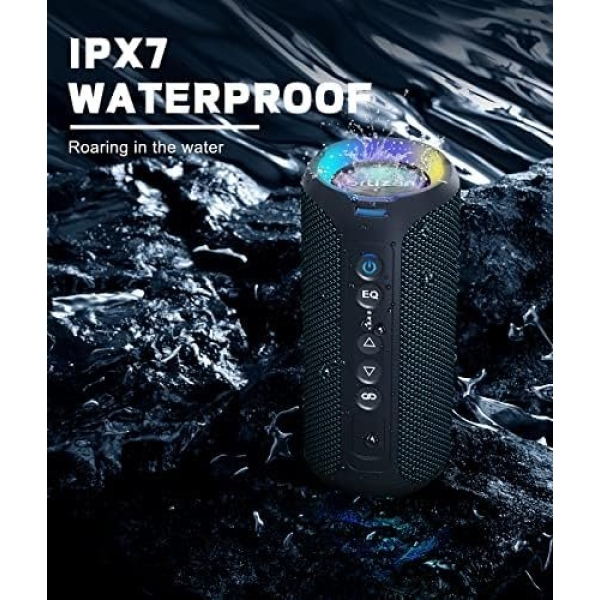 Bluetooth Speakers, Ortizan 40W Loud Stereo Portable Speaker, IPX7 Waterproof - Image 3
