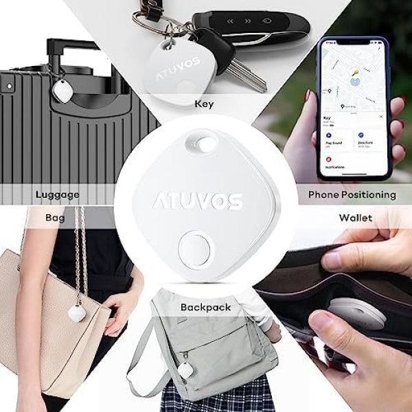 ATUVOS 1 Pack Key Finder, Bluetooth Tracker Pairs with Apple Find My (iOS Only) - Image 8
