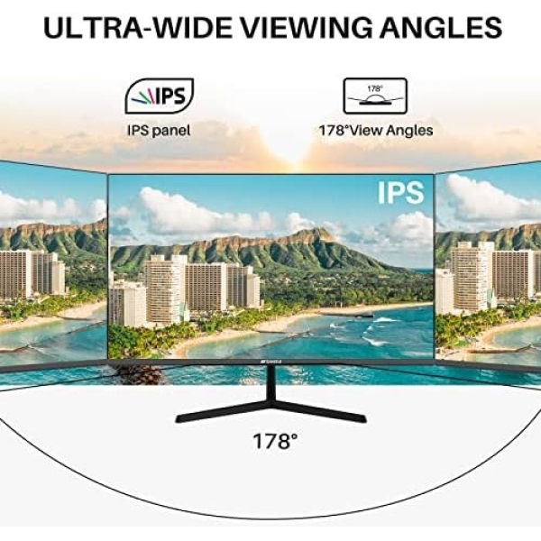 SANSUI Computer Monitors 27 inch 100Hz IPS USB Type-C FHD 1080P HDR10 Built-in - Image 7