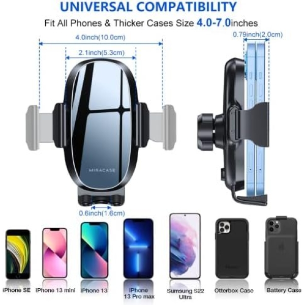 Miracase Upgraded-2nd Generation Universal Phone Holder for Car, Air Vent Car - Image 4