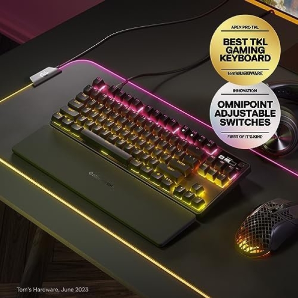 SteelSeries Apex Pro TKL HyperMagnetic Gaming Keyboard - World's Fastest - Image 2
