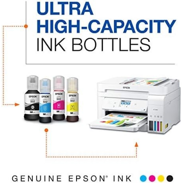 EPSON 502 EcoTank Ink Ultra-high Capacity Bottle Color Combo Pack Works - Image 6
