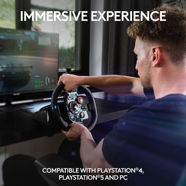 Logitech G29 Driving Force Racing Wheel and Floor Pedals, Real Force Feedback - Image 3