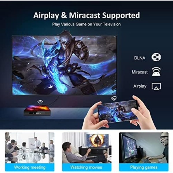 Android TV Box 4GB RAM 128GB ROM Upgraded W2 Mali-G31 2.4G/5G Dual WiFi - Image 8