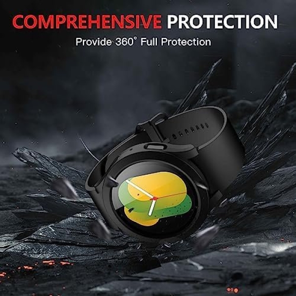 Langboom Black Hard Case Compatible with Samsung Galaxy Watch 5 Galaxy Watch 4 - Image 4